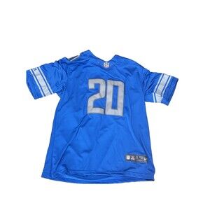 Detroit Lions Barry Sanders #20 NFL Jersey Blue Mens Large L Football